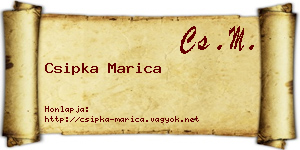 Csipka Marica névjegykártya